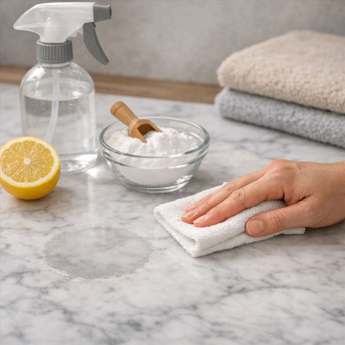 Comment enlever une tache d’eau sur du marbre ? | Guide pratique