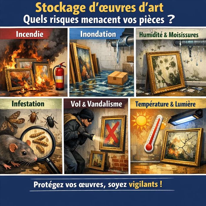 Stockage d'œuvres d'art : quels risques menacent vos pièces ?