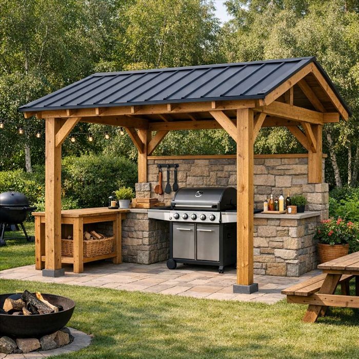 Abri pour barbecue extérieur : guide complet pour bien le construire