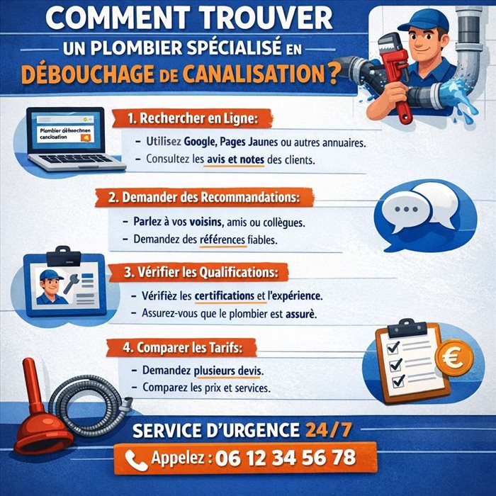 Comment trouver un plombier spécialisé en débouchage de canalisation