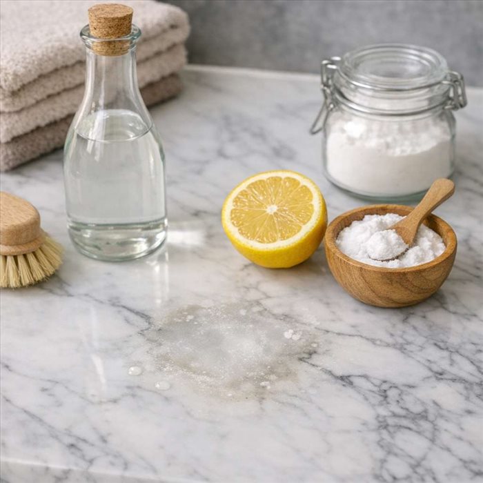 Pourquoi éviter le vinaigre sur le marbre poli ? Conseils d’entretien