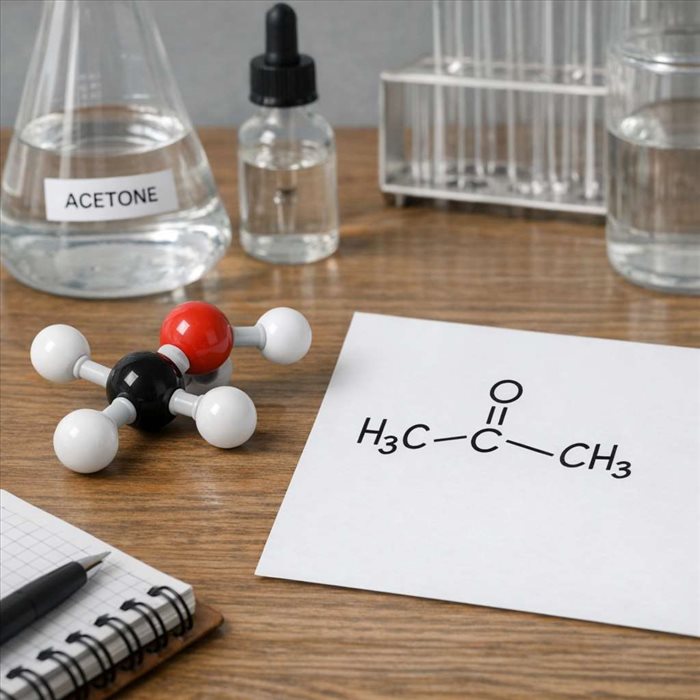 Comprendre la formule de l’acétone : CH3-CO-CH3 expliqué