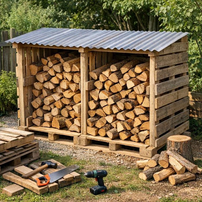 Comment construire un abri à bois avec palettes : guide complet