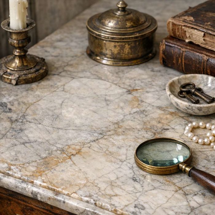 Patine naturelle du marbre ancien : définition et secrets