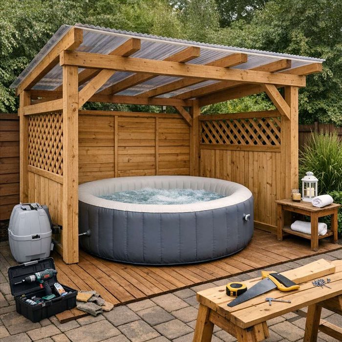 Comment fabriquer un abri pour spa gonflable ? Guide simple
