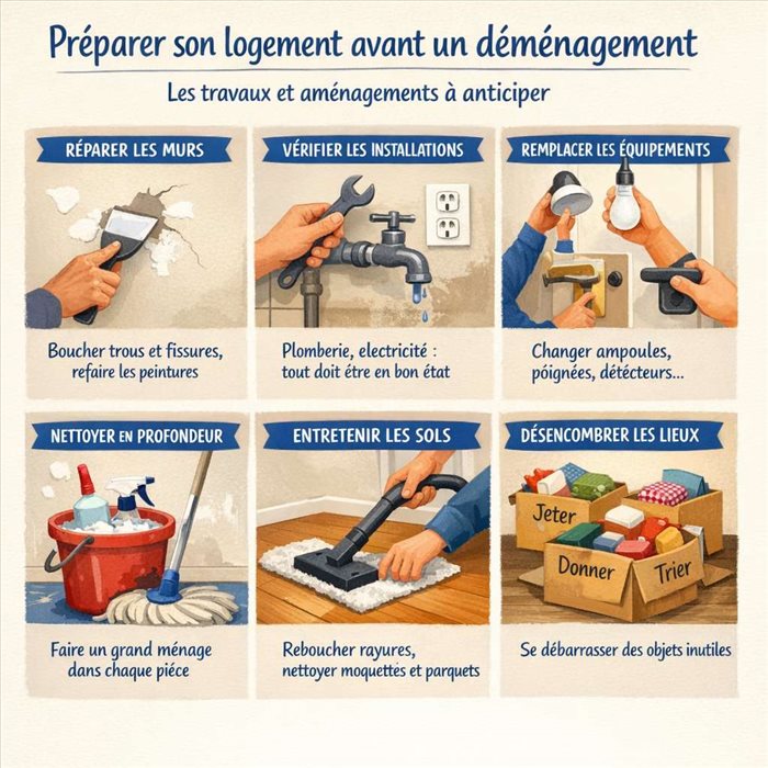 Préparer son logement avant un déménagement : les étapes à anticiper