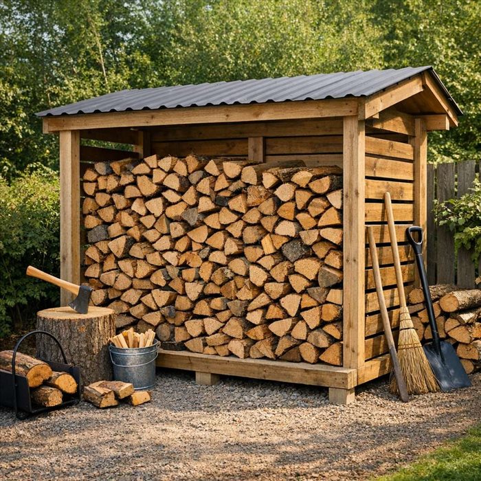 Fabriquer un abri pour bois de chauffage : guide simple et durable